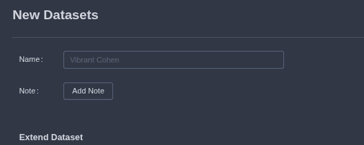 Dataset Name and Notes